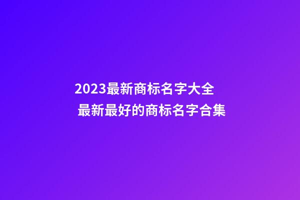 2023最新商标名字大全 最新最好的商标名字合集-第1张-商标起名-玄机派